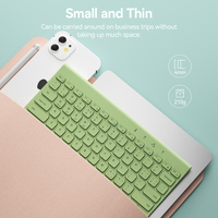 B.O.W Factory Direct Sale Portable Dual Keyboard 2.4G BT Wireless Metal Rechargeable Ergonomic Free Keyboard Film