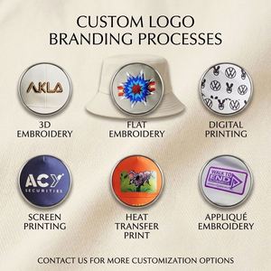 Oem 100% Cotton Bucket Custom Logo Unisex Fisherman Wholesale Outdoor Sun <b>Hat</b> <b>for</b> Promotion Giveaways Events - Product Image 5