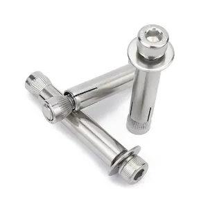 M10 M12 M16 Stainless Steel Polishing SS304 316 316L A2 A4 70 80 Hex Socket Drive Cap Head Sleeve Anchor Expansion Bolts