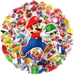 Autocollants pour bouteilles d'eau, enfants et adolescents, <span class=keywords><strong>Mario</strong></span>, jouets imperméables, autocollants en vinyle pour téléphone portable, chapeau, dessin animé, frères et sœurs - Product Image 4