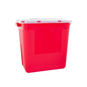 Hospital High Quality Standard Medical Disposable Plastic Sharps Container Medical Waste Bin For Sharps Collection