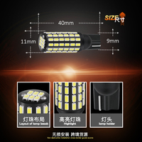 Salida de fábrica JiaChi 100 Uds W5W 5W5 luz Led estroboscópica T10 lámpara de bombilla de proyector 194 2825 2827 3014chip 78smd blanco rojo amarillo azul