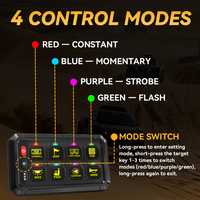 Panel de Interruptores de Luces Todoterreno RGB de 8 Canales, Interruptores de Circuito LED de 12 V para Camiones, SUV, ATV, UTV, 4x4
