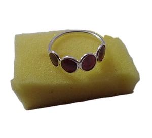 925 <b>Sterling</b> <b>Silver</b> Women's Gemstone <b>Ring</b> Natural Corundum Ruby <b>Set</b> in Beautiful Bezel for Wedding Engagement Party for Children - Product Image 3