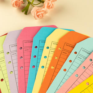 Hot Selling Spiraalbinding 6 Gaatjes Losse Bladkleur Kraftpapier Budget Tracking <span class=keywords><strong>Letter</strong></span> Set - Product Image 2