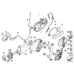 BBmart-parte de cierre de <span class=keywords><strong>maletero</strong></span> de coche, actuador de vacío para Mercedes Benz OE 2047400735 204 740 07 35 - Product Image 1
