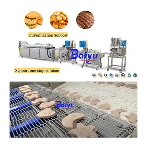 Baiyu Chicken Nugget Production Line Meat Pie Making Machine for Efficient Meat Processing