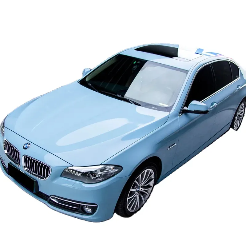 1.52*18m glitter glitter glitter Crystal PVC brezza marina blu adesivo per auto involucro in vinile estraibile per veicolo rilasciato
