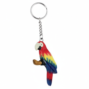 Portachiavi Pappagallo Colorato in Peluche Miniatura per Zaino o Borsa - Product Image 2