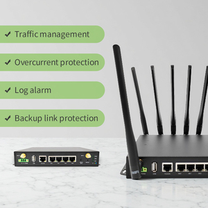 Kim loại Dual Band Dual Sim 5g công nghiệp Router wifi6 tường lửa ảo Mạng riêng 5G LTE Router với RS232 RS485 di làm <span class=keywords><strong>USB</strong></span> - Product Image 5