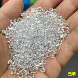 500g 4mm Diamanti 3D Trasparenti Colorati con Fondo Affilato in Resina Strass per Matrimoni <span class=keywords><strong>e</strong></span> Creazioni Fai-da-Te - Product Image 5
