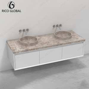 Meuble-lavabo de salle de bain en marbre durable et écologique fabriqué à partir de matériaux recyclés - Product Image 4