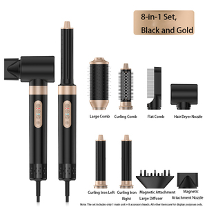 เครื่องจัดแต่งทรงผม 8 in 1 ความเร็วสูง อุปกรณ์จัดแต่งทรงผมมืออาชีพแบบมัลติฟังก์ชั่น สำหรับการดัด<span class=keywords><strong>ผม</strong></span> เพิ่มวอลลุ่ม <span class=keywords><strong>ยืด</strong></span><span class=keywords><strong>ผม</strong></span> และจัดแต่งทรง - Product Image 6