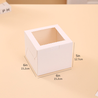 Boîte d'emballage personnalisée en papier recyclable de qualité alimentaire pour pâtisseries, gâteaux, petits gâteaux d'anniversaire et bento à emporter