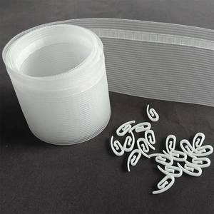 Nastro per tende in poliestere, nastro per arricciatura a pieghe, accessori per tende, nastro arricciante ad alta resistenza, <span class=keywords><strong>fascia</strong></span> bianca per arricciatura tende - Product Image 1