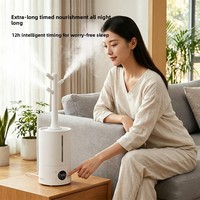 Nouveau Meilleur Vendeur 2026 – Humidificateur Intelligent 4L pour Bureau et Maison, Diffuseur Ultrasonique d'Arômes, Fonctionnement Silencieux 36-45dB avec Minuterie
