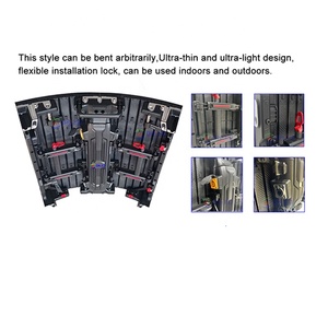 Écran LED flexible intérieur P3.91 extérieur 500x500mm 4K lisible en plein soleil 1200cd 160° d'angle de vision Mur vidéo de location - Product Image 1
