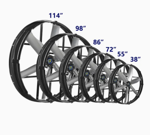 Ventilador de Panel Industrial de 45'' con Motor EC de Alta Eficiencia, 380V, para Almacenes y Montaje en Pared, Ventilador de Enfriamiento de Aire - Product Image 1