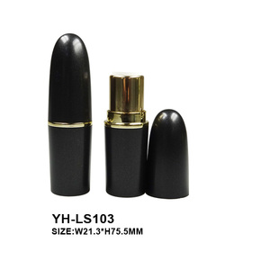 Tube de rouge à lèvres en plastique ABS brillant avec anneau argenté, finition dorée, impression sérigraphique, marquage à chaud, étiquette privée, tube de rouge à lèvres vide - Product Image 6