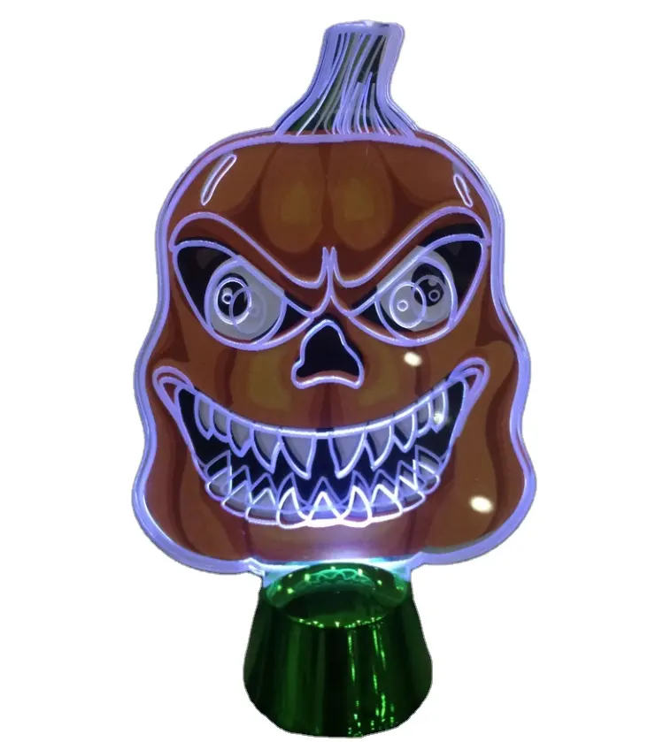 Battery Operated Electric Led Halloween Decoration Table Lights with Pumpkin