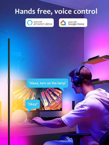 Daybetter Smart Modern <b>LED</b> Ambient Floor <b>Corner</b> <b>Light</b> RGBIC with Goole & Alexa Multi-control for Living Room Game Room - Product Image 2