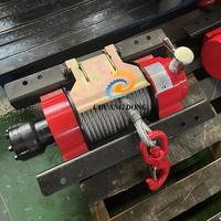 Treuil hydraulique à usage intensif de 9000 lb et 4 tonnes avec tendeur, câble métallique et crochet