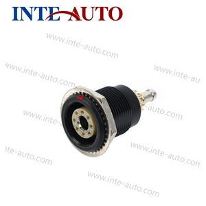 Connecteur Hybride EGG 2B 3B 8 + 1 Broches, Contacts Plaqués Chrome Noir, Mâle Femelle Circulaire Coaxial, Connecteur Métallique Fluide <span class=keywords><strong>B</strong></span> K - Product Image 2