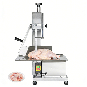 Máquina de corte de carne y huesos con sierra de cinta para alimentos congelados, aves, pescado, cerdo, res, eléctrica, de sobremesa, de acero inoxidable - Product Image 3
