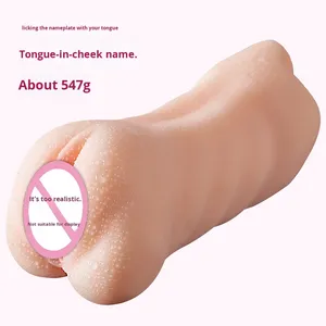 Jrui Aide à la masturbation masculine, jouet sexuel pour adultes, godet de masturbation, fonction d'exercice du pénis, 100% étanche, silicone moulé, 515g, Série L1 - Product Image 5