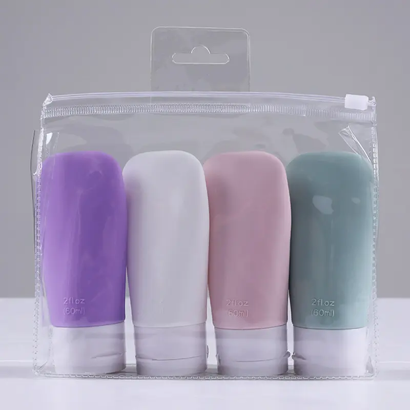 Yueyi Pvc Silicone Accessories And Conditioner Set Leak Proof Travel Size Container Travel Set Travel Bottles For Toiletries