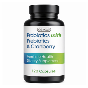 Cápsulas de Probióticos y Prebióticos para la Salud con Arándano Rojo y Vitamina C, Apoyo al Equilibrio Intestinal, 120 Cápsulas de Probióticos para la Salud de la Mujer - Product Image 1