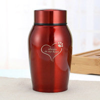 Urna Moderna para Mascotas en Forma de Lágrima de Acero Inoxidable, Impermeable, Duradera, Sellada, Segura, Recipiente para Cenizas de Perros, Gatos y Otras Mascotas, Artículos Funerarios XUCHN