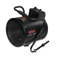 ZOBO - Calentador de Aire Eléctrico Industrial Portátil, Ventilador de Aire Caliente para el Hogar, 2KW, 3KW, 5KW, 9KW, 15KW, 30KW, Elemento Calefactor de Acero Inoxidable