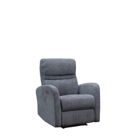 Sofá reclinable giratorio extensible de tela moderna con control remoto para la comodidad de los ancianos en la sala de estar