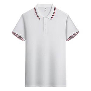 Polo pour hommes sur mesure en gros d'usine OEM, T-shirts en soie de haute qualité avec logo brodé ou imprimé pour les occasions de golf - Product Image 4