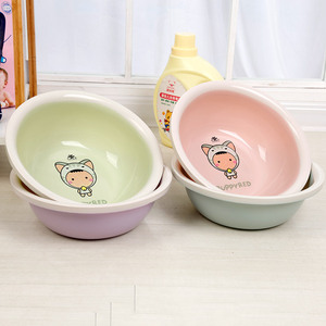 Cute Plastic Wash Basin Round For Adults Students Girls Foot <b>Bath</b> Gift Basin Pink <b>Light</b> Blue Green Violet - Product Image 1