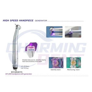 Nuovo arrivo UV manipolo dentale ad alta velocità HA PORTATO e-generatore per la resina e dello smalto/Dentale turbina ad aria <span class=keywords><strong>airotor</strong></span> manipolo lucidatura - Product Image 1
