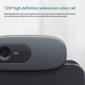 Webcam <span class=keywords><strong>Logitech</strong></span> <span class=keywords><strong>C270</strong></span> <span class=keywords><strong>HD</strong></span> 720p 3MP 1280 x 720 pixels USB 2.0 pour appels vidéo, fonctionnalités de base, capteur d'image CMOS - Product Image 3