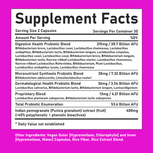 Wholesale Prebiotic and Probiotic Capsules with Pomegranate Extract Digestive Health <b>Supplement</b> Boost Immunity Dietary Capsule - Product Image 6