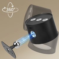 Lampe de nuit à batterie rechargeable, changement de couleur RGB CCT, lampe murale à double face à intensité variable, lumière sans fil magnétique pour salon
