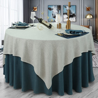 Nappe en lin de coton de couleur unie 120 nappe ronde pour soirée de restaurant