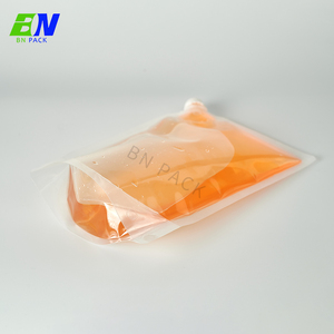 Personalizado bebida saco suco leite chá takeaway sopa saco transparente sucção bocal stand malote líquido - Product Image 2