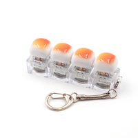 Hot Sell Custom 9 Keys Keycaps with Heart Shape Keyboard Keychain with LED Light