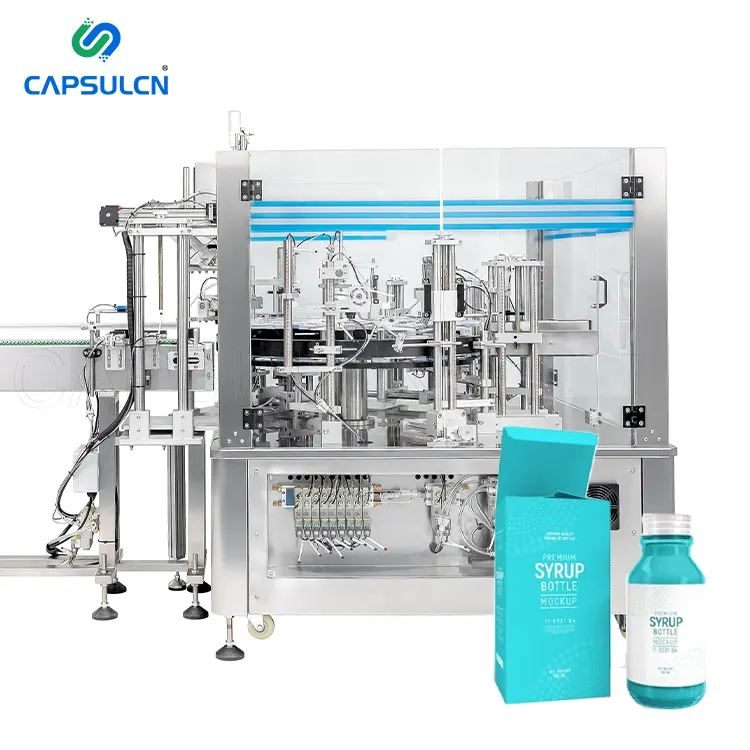 Semi Automatic Vertical Rotary Carton Box Filling Machine Automatic Cartoning Equipment