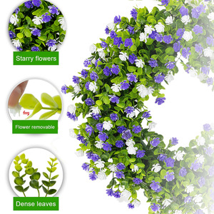 Guirnalda Artificial de Primavera de 17.7 Pulgadas, Estilo Rústico y Colorido, para Colgar en la Puerta Principal, Letrero de Bienvenida, Decoración para el Hogar para Todas las Estaciones - Product Image 4