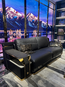 2024 lujo cuero moderno seccional diseñador sofás completos conjuntos de sofás Live sofá muebles sala de estar sofás conjuntos - Product Image 5