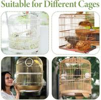 Cage à oiseaux attrape-graines garde perroquet maille filet couverture extensible coquille jupe pièges Cage panier doux aéré