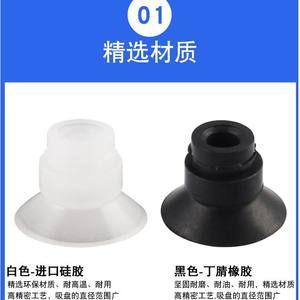 Boquilla de succión industrial acanalada para brazo robótico, elevador de vacío de alta potencia ZP-10/13/16/20/32/40/50CS/N con bomba nueva - Product Image 3