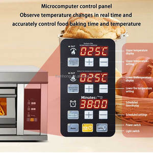 <span class=keywords><strong>Four</strong></span> à pain électrique <span class=keywords><strong>professionnel</strong></span> compact à un seul niveau et deux plateaux pour boulangerie et pâtisserie - Product Image 2