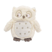 Peluche musicale hibou blanc en peluche, jouet Musical pour bébé, tendance
